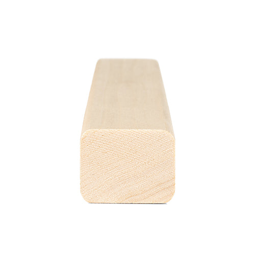 PROSAUNAS Sauna Wood, Aspen, 2x2 (28mm x 36mm), Smooth 4 Sides, Eased Edges, Trim Moulding, SHP Profile