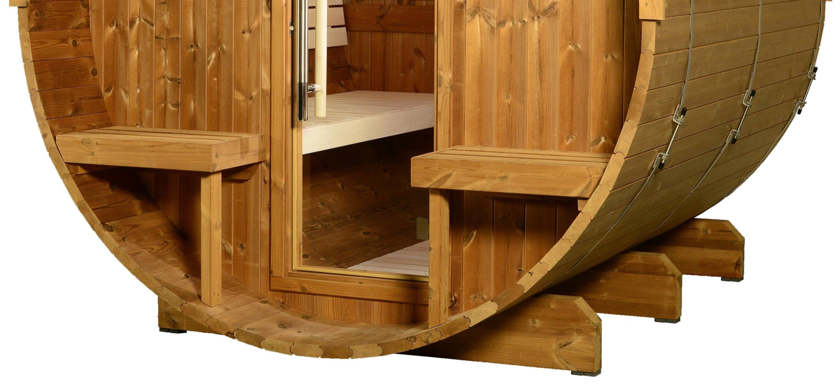 Evander 6 Person Barrel Sauna - Outdoor Saunas