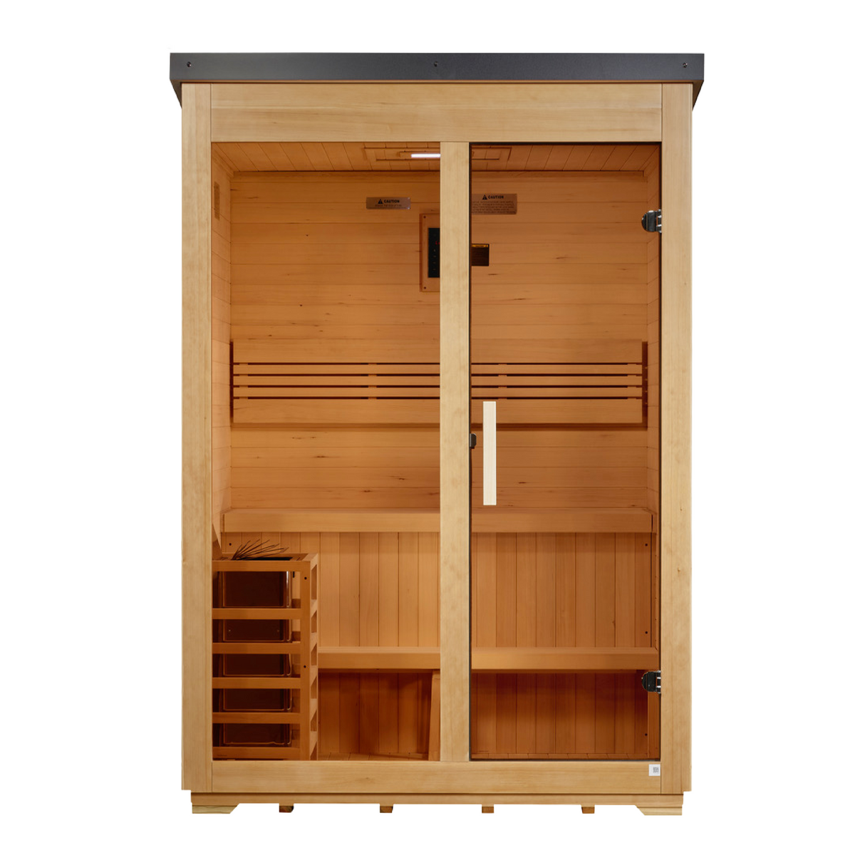 Arlberg 3 Person Traditional Flat Roof Outdoor Sauna