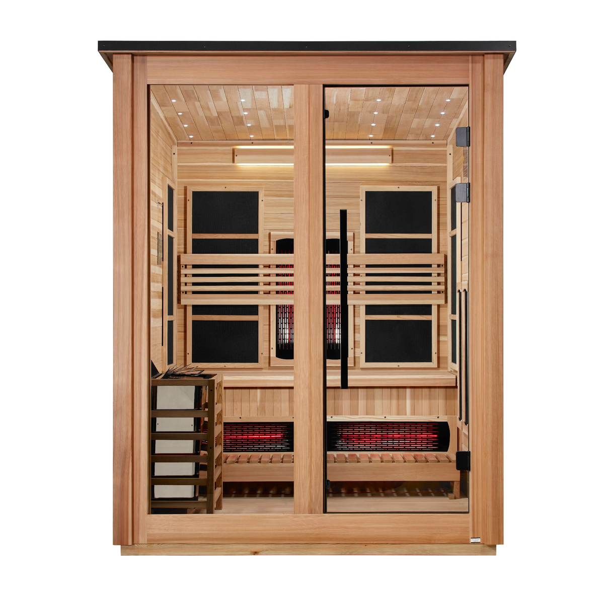 Loviisa 3 Person Hybrid Barn Outdoor Sauna - Pacific Cedar