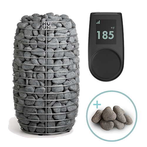 HUUM Hive Mini sauna heater package with UKU control and stones
