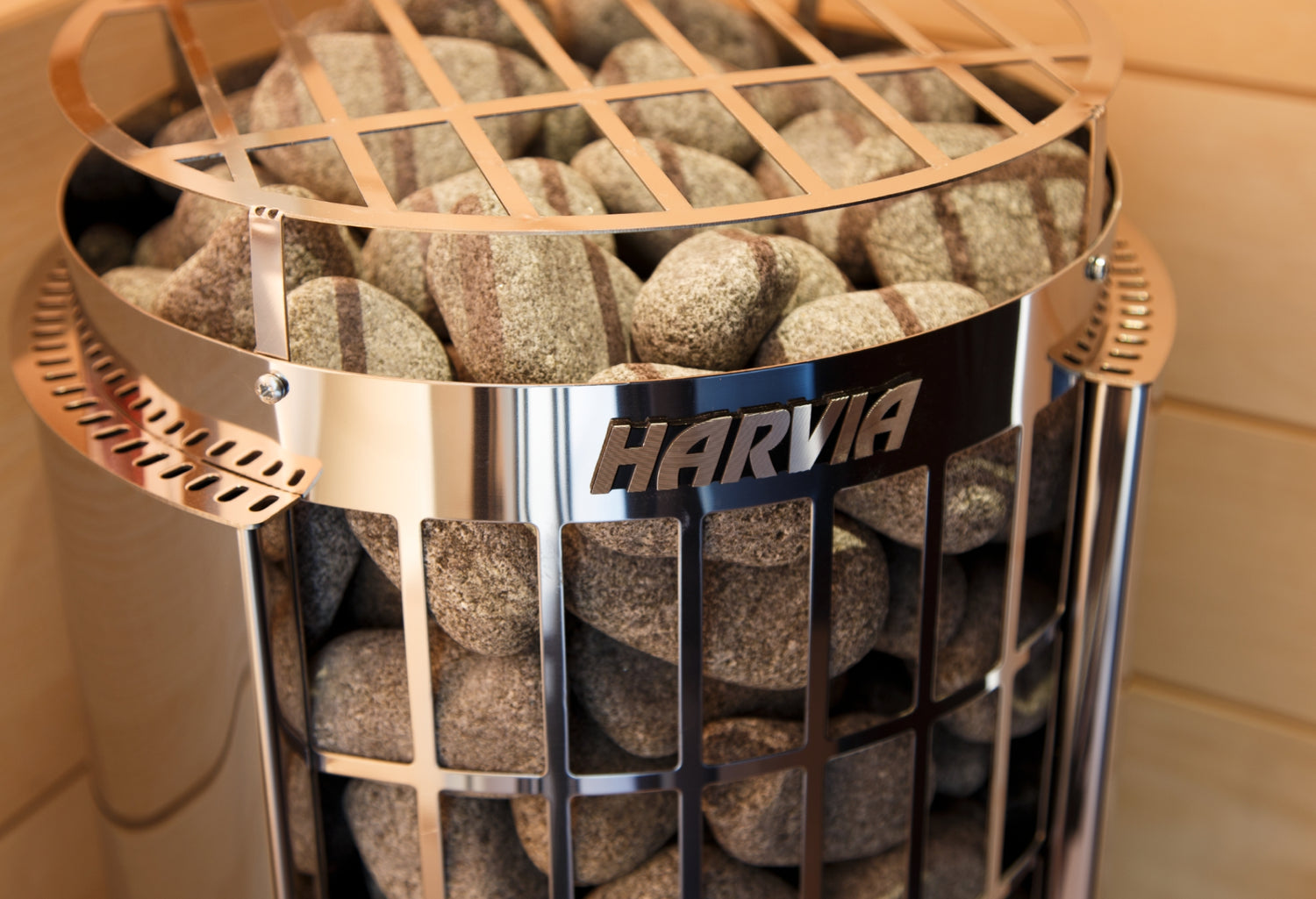 Harvia Cilindro Half Series 6kW Sauna Heater Built-In Controls