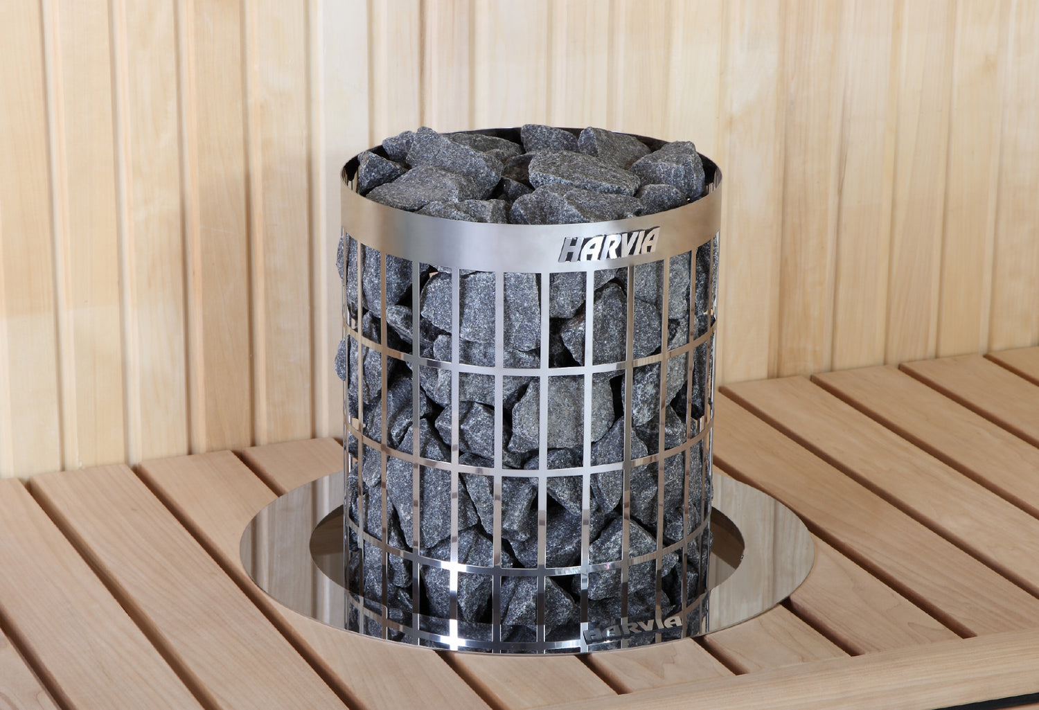 Harvia Cilindro Half Series 6kW Sauna Heater Built-In Controls