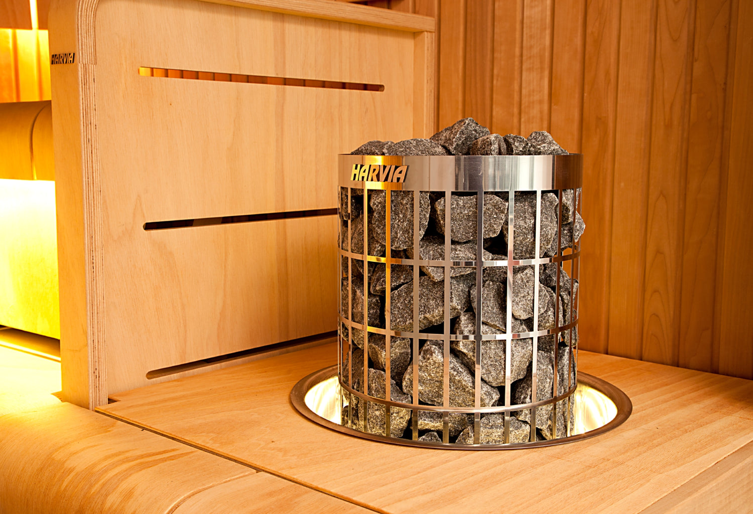 Harvia Cilindro Half Series 6kW Sauna Heater Built-In Controls
