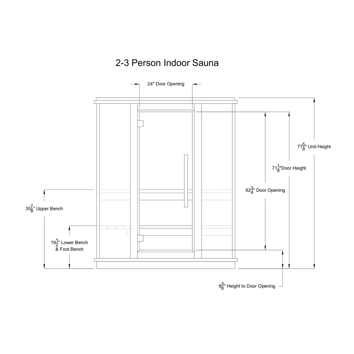 AH Classic 2-3 Person Hybrid Sauna