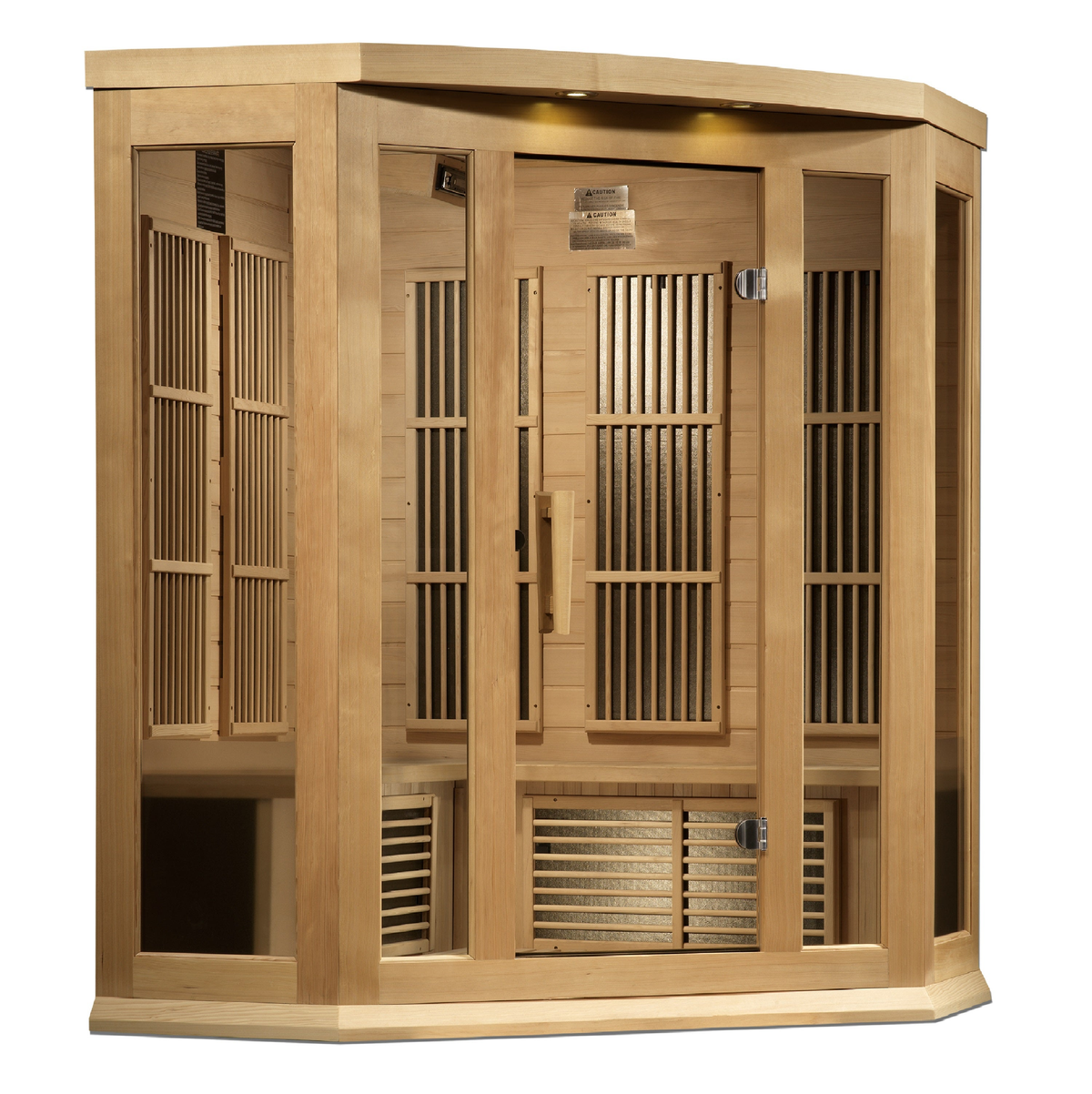 3 Person Hemlock Corner Near Zero Infrared Sauna