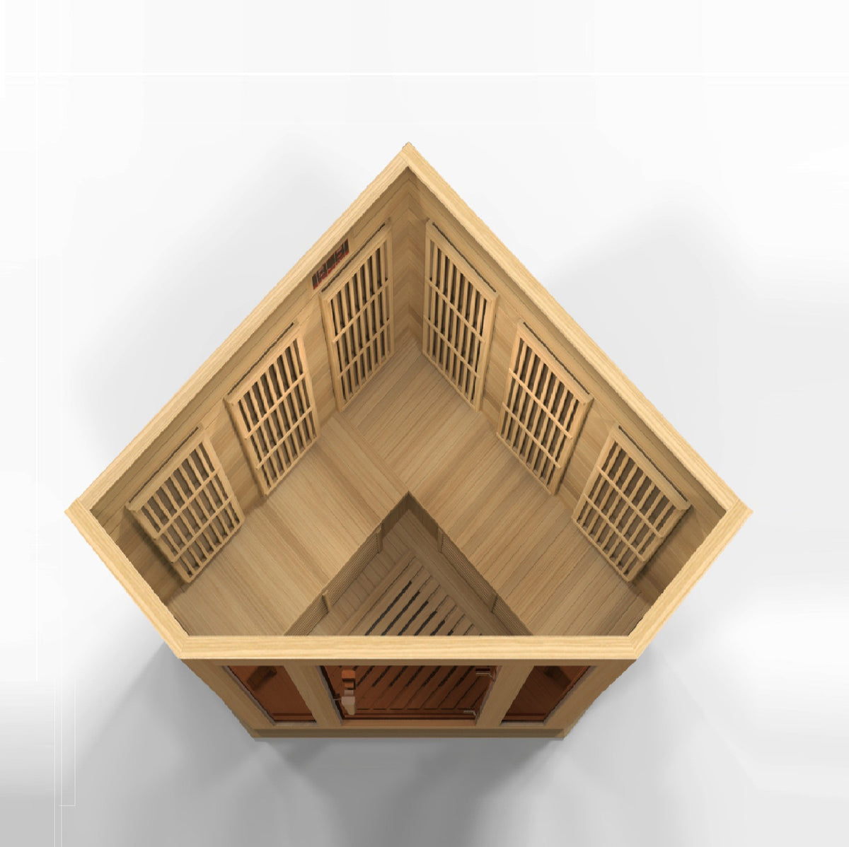 3 Person Hemlock Corner Infrared Sauna