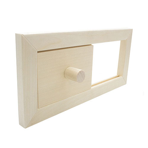 PROSAUNAS Sauna Ventilation Hatch, Aspen Wood