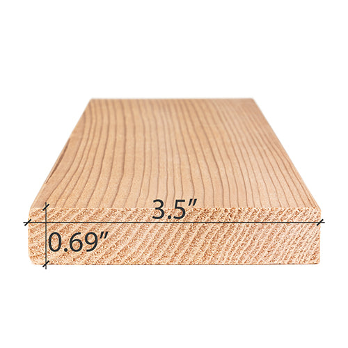 PROSAUNAS Sauna Wood 1x4 VG S4SEE Cedar