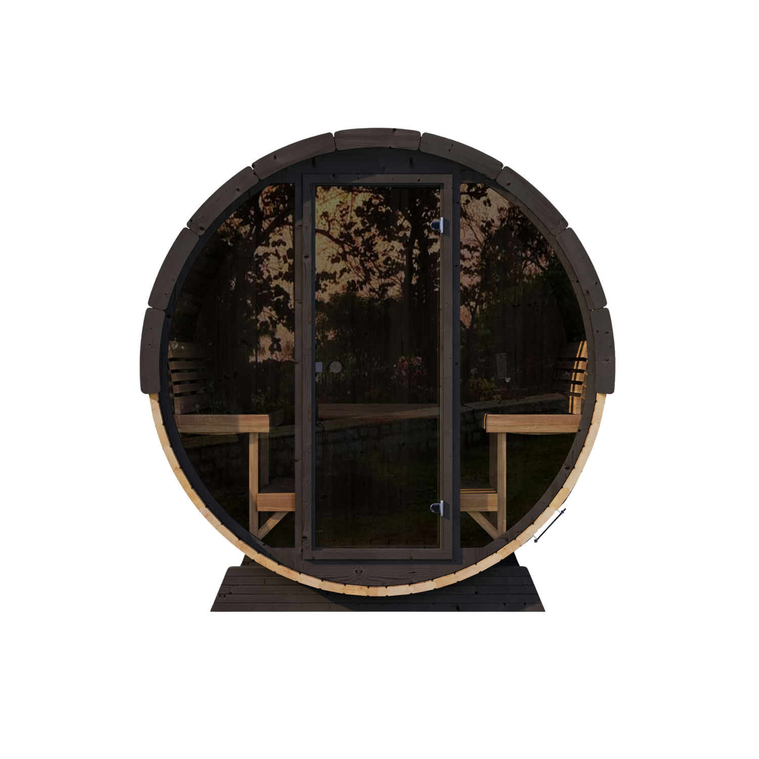 LUX Thermo-Spruce Barrel Sauna 6-Person