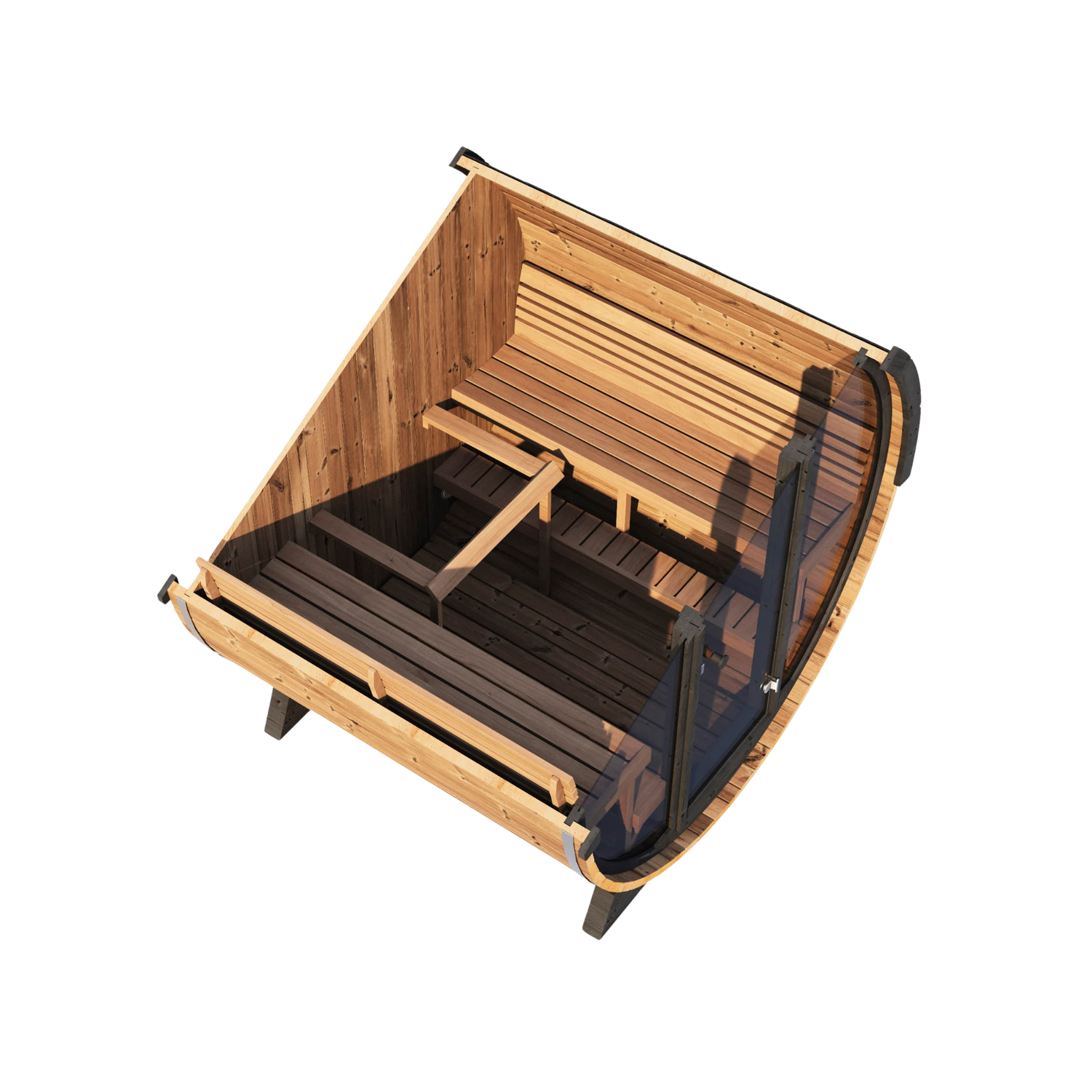 LUX Thermo-Spruce Barrel Sauna 6-Person