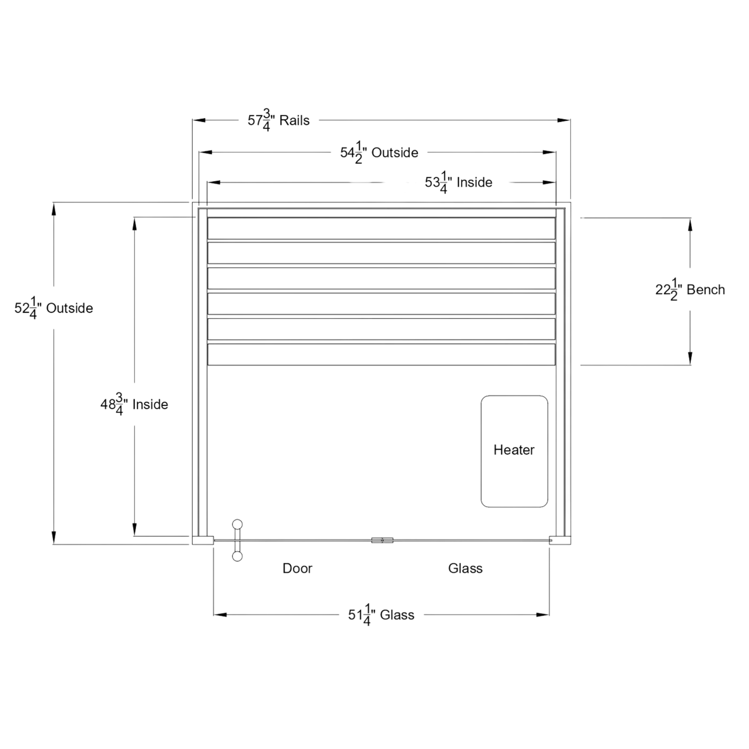 AH Modern 2-Person Hybrid Sauna