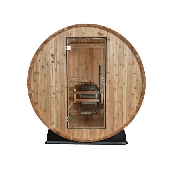 Custom Red Cedar Barrel Sauna 2-4 Person