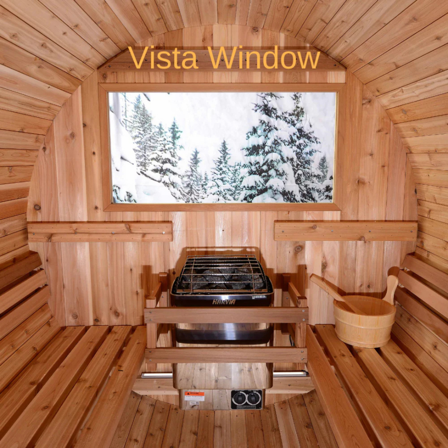 Custom Red Cedar Barrel Sauna 6-Person+