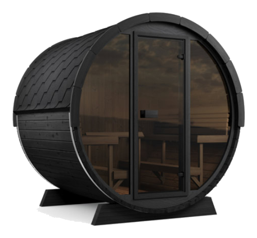 Black glass front