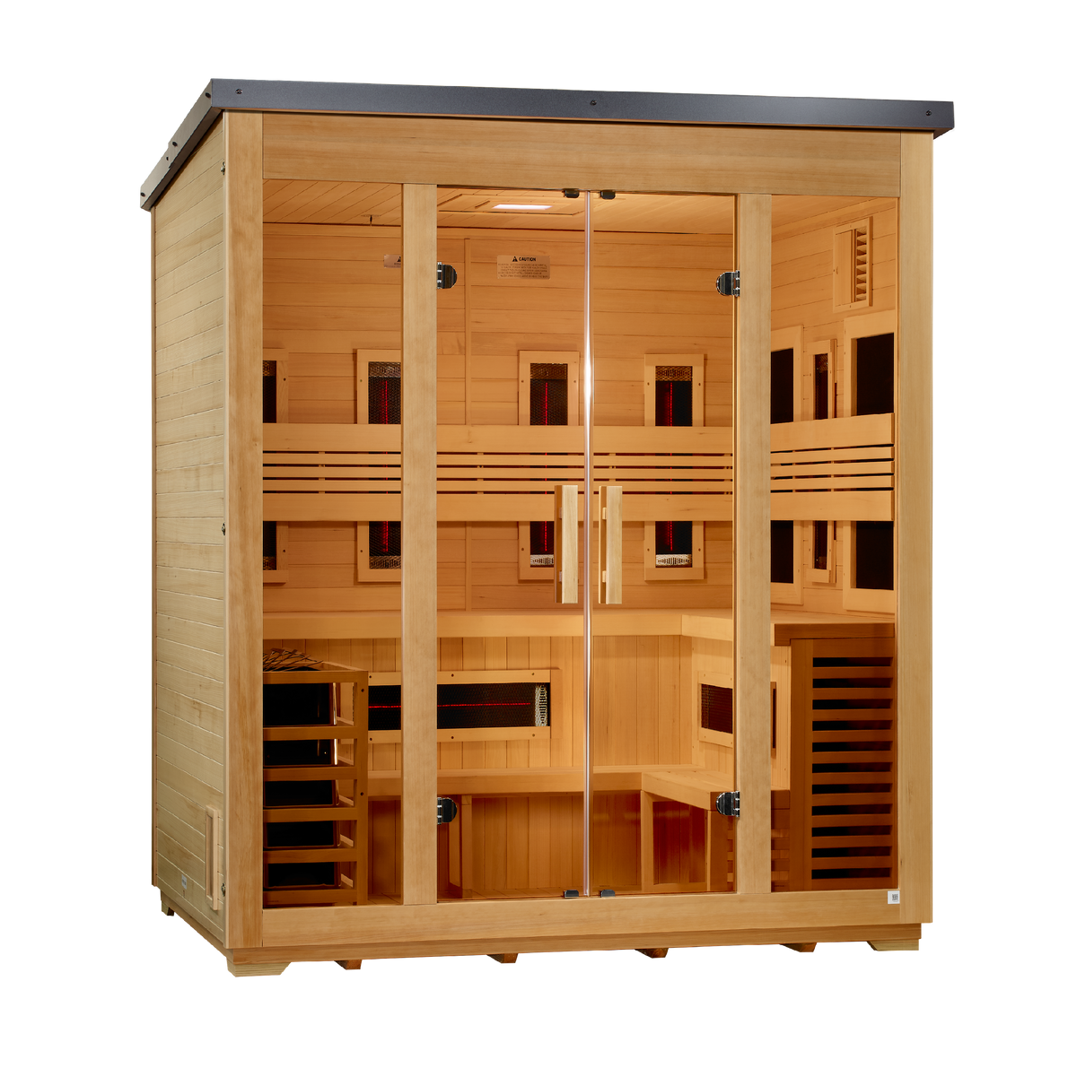 Gargellen 5 Person Hybrid Flat Roof Outdoor Sauna