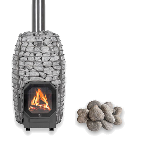HUUM Hive Flow Mini Wood Burning Sauna Heater Package
