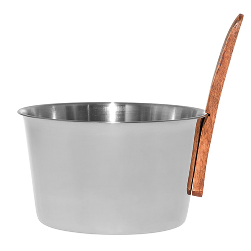 Steel 1.1 Gallon Straight Handle Sauna Bucket