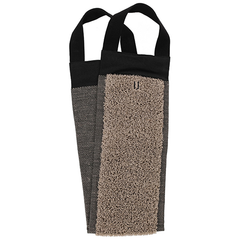 Rento Sauna Back Washer, Terry Linen, Brown, 6" x 28"