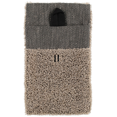 Rento Sauna Wash Mitten, Terry Linen, Brown, 6" x 10"