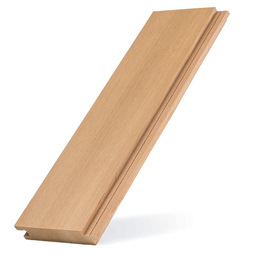 PROSAUNAS Cedar Sauna Wood, 1x4, Vertical Grain Tongue & Groove, Nickel Gap