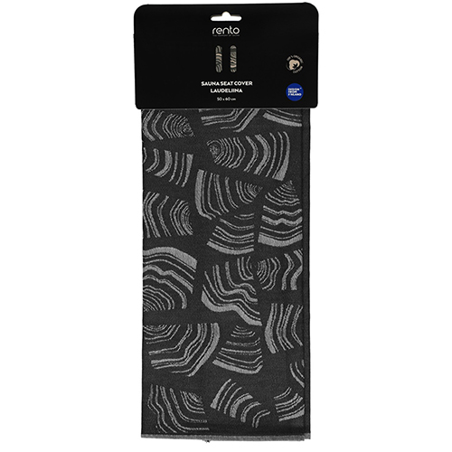Black Cotton 20x24 Sauna Seat Cover
