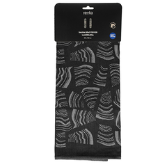 Rento Pino Sauna Seat Cover, 100% Cotton, 20" x 59", Coal Black