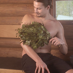 Rento Dried Sauna Whisk, All-Natural Birch