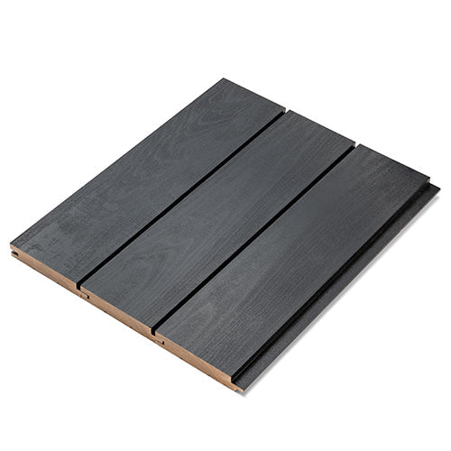 Aspen Midnight Black 1x4 Nickel-Gap Tongue & Groove Paneling