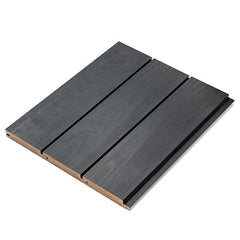 PROSAUNAS Sauna Wood, Midnight Black Aspen, 1x4 (15mm x 90mm), Wall Cladding, Tongue & Groove, Nickel-Gap