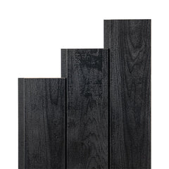 PROSAUNAS Sauna Wood, Midnight Black Aspen, 1x4 (15mm x 90mm), Wall Cladding, Tongue & Groove, Nickel-Gap