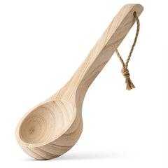 PROSAUNAS Sauna Bucket with Ladle and Rope Handle, 4 Liter, Pine Wood