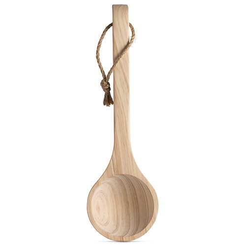 PROSAUNAS Sauna Bucket with Ladle and Rope Handle, 4 Liter, Pine Wood