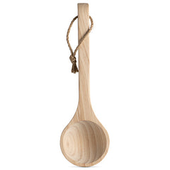 PROSAUNAS Sauna Bucket with Ladle and Rope Handle, 4 Liter, Pine Wood