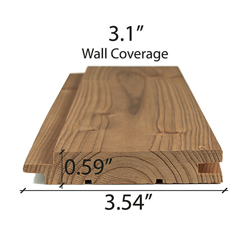 Thermo-Spruce 1x4 Nickel-Gap Tongue & Groove Paneling