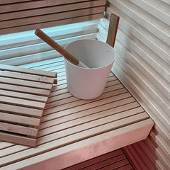 PROSAUNAS Sauna Wood, Aspen, 2x6 (28mm x 140mm), Smooth 4 Sides with Eased Edges, SHP