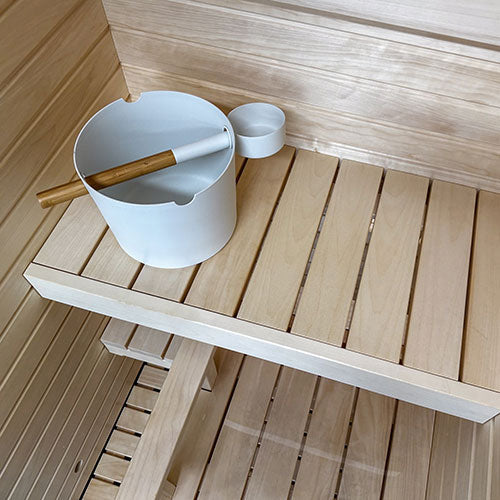 PROSAUNAS Sauna Wood, Aspen, 2x3 (28mm x 65mm), Smooth 4 Sides with Eased Edges, SHP