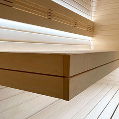 PROSAUNAS Sauna Wood, Aspen, 2x4, Smooth 4 Sides with Eased Edges, SHP
