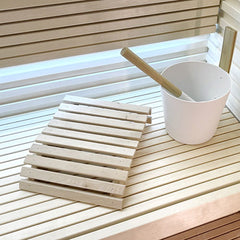 PROSAUNAS Sauna Wood, Aspen, 1x1 (21mm x 21mm), Smooth 4 Sides with Eased Edges, SHP