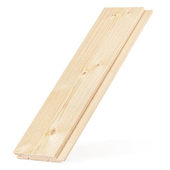 PROSAUNAS Spruce Sauna Wood, 1x4 (15mm x 90mm), Tongue & Groove Nickel-Gap, STS4 Profile
