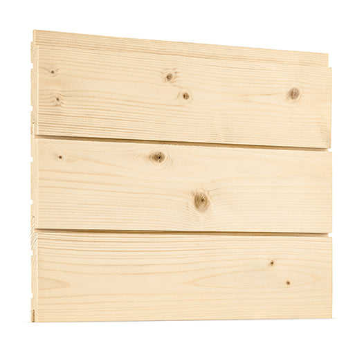 PROSAUNAS Spruce Sauna Wood, 1x4 (15mm x 90mm), Tongue & Groove Nickel-Gap, STS4 Profile