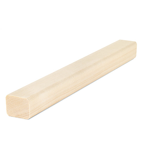 PROSAUNAS Sauna Wood, Aspen, 2x2 (28mm x 36mm), Smooth 4 Sides, Eased Edges, Trim Moulding, SHP Profile