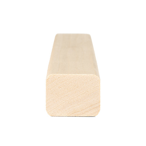 PROSAUNAS Sauna Wood, Aspen, 2x2 (28mm x 36mm), Smooth 4 Sides, Eased Edges, Trim Moulding, SHP Profile