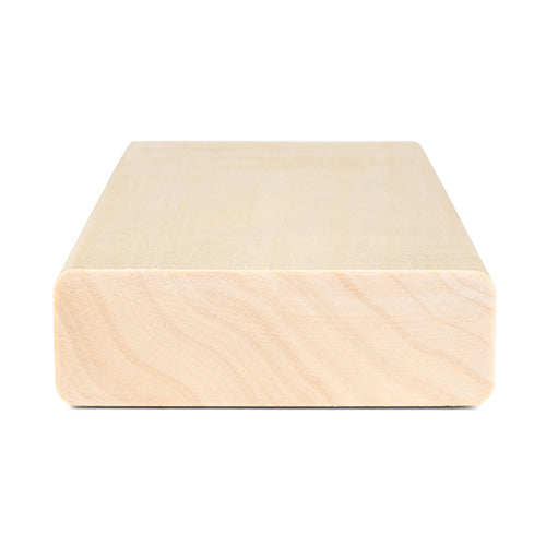 PROSAUNAS Sauna Wood, Aspen, 2x4, Smooth 4 Sides with Eased Edges, SHP