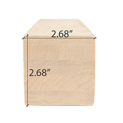 PROSAUNAS Sauna Wood, Aspen, 3x3 (68mm x 68mm), Bench Material, Smooth 4 Sides Eased Edges, SHP Profile