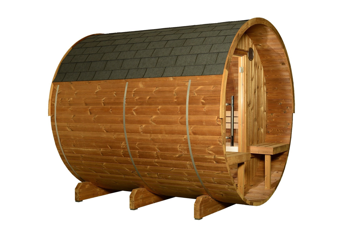 Magnus 6 Person Barrel Sauna - Outdoor Saunas