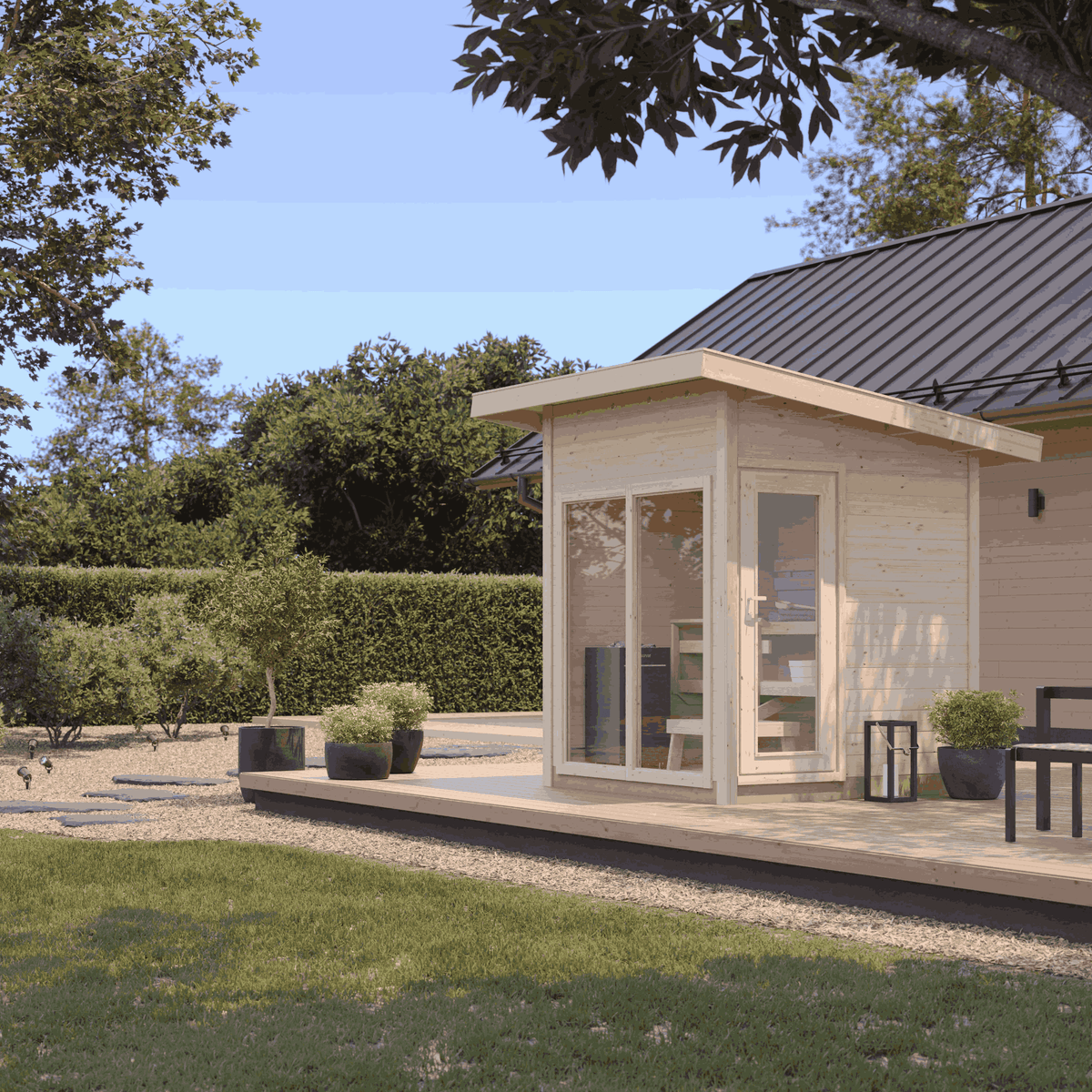 View 4 Person Outdoor Sauna