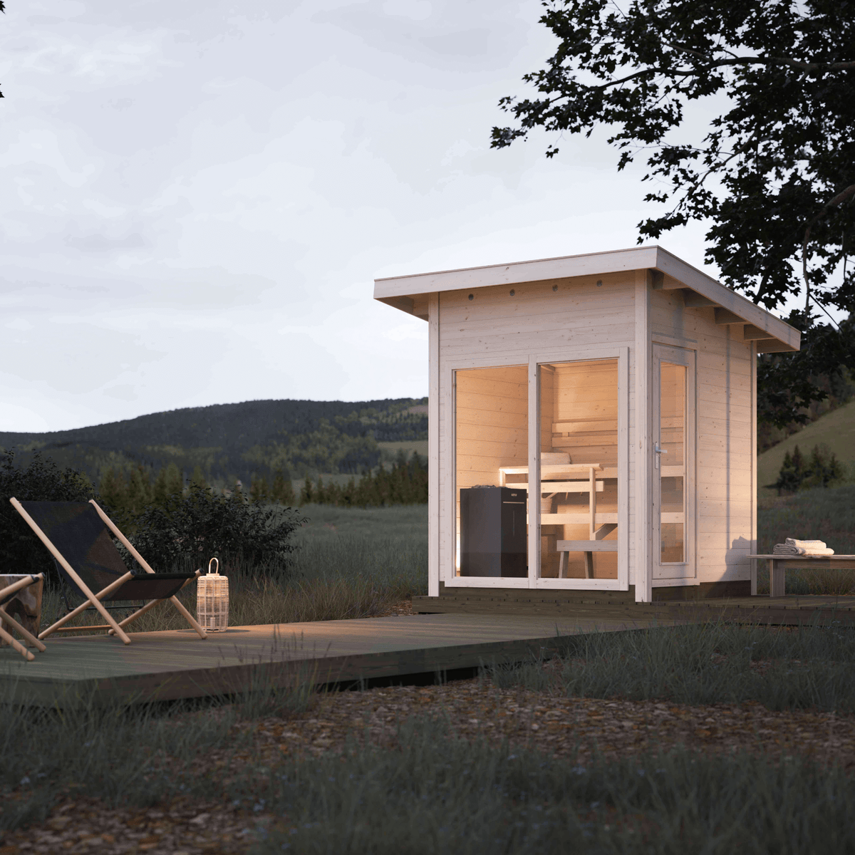 View 4 Person Outdoor Sauna