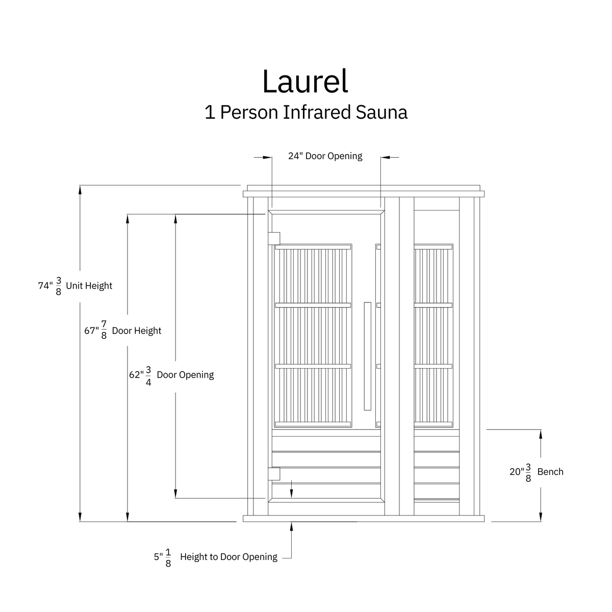 Laurel 1 Person Infrared Sauna