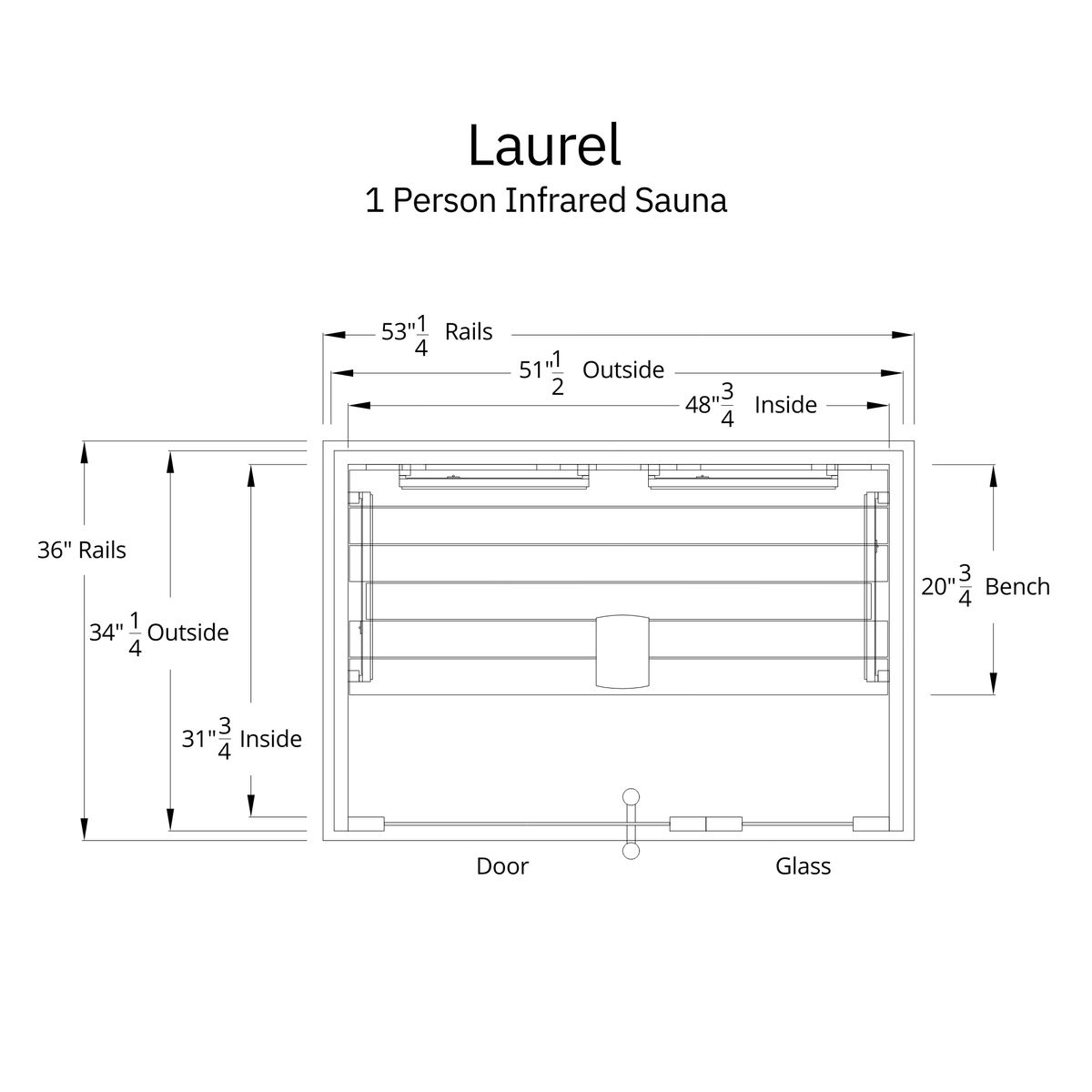 Laurel 1 Person Infrared Sauna